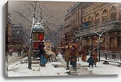 Постер Гальен-Лалу Эжен Paris, boulevard en hiver