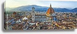 Постер Италия, Флоренция. Рассветная панорама