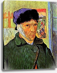 Постер Ван Гог Винсент (Vincent Van Gogh) Автопортрет с перевязанным ухом