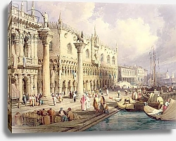 Постер Праут Самуэль The Molo and the Doges' Palace, Venice