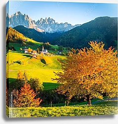 Постер Швейцария. Осень в Доломитовых Альпах