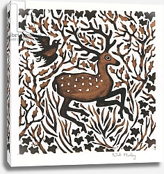 Постер Морли Нэт (совр) Woodland Deer, 2000