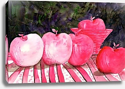 Постер Пушпарадж Нила (совр) cranberry glass and pink apples
