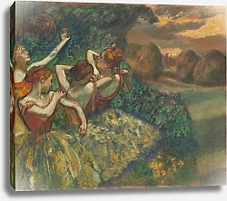 Постер Дега Эдгар (Edgar Degas) Four Dancers, c.1899