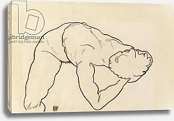 Постер Шиле Эгон (Egon Schiele) Female nude, 1918