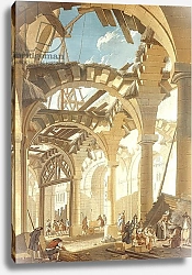 Постер Демаки Пьер Construction of a Wheat Market, 1765