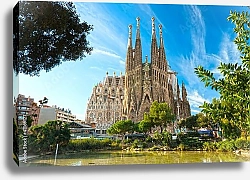 Постер Барселона, церковь Саграда Фамилия