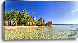 Постер Красивый пляж Сейшельский остров
