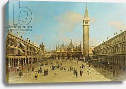 Постер Каналетто (Giovanni Antonio Canal) The Piazza San Marco, Venice, looking East,