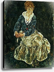Постер Шиле Эгон (Egon Schiele) The Artist's wife seated, c.1912
