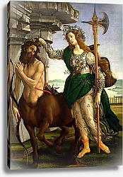 Постер Боттичелли Сандро (Sandro Botticelli) Athene and the Centaur, c.1480