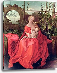 Постер Дюрер Альбрехт (последователи) Virgin and Child 'Madonna with the Iris', 1508