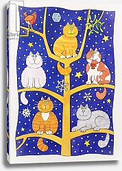 Постер Бакстер Кэти (совр) Five Christmas Cats