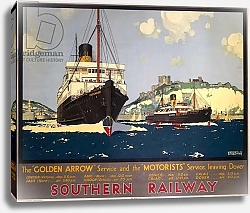 Постер Шоэсмит Кеннет The 'Golden Arrow' Service and the 'Motorist's' Service Leaving Dover