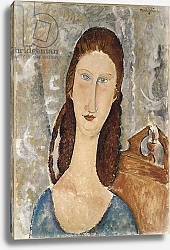 Постер Модильяни Амедео (Amedeo Modigliani) Portrait de Jeanne Hebuterne