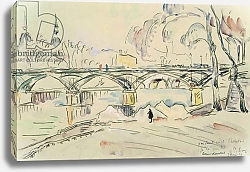 Постер Синьяк Поль (Paul Signac) The Pont des Arts, 1924