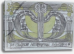 Постер Макинтош Чарльз Conversazione Programme for the Glasgow Architectural Association, 1894
