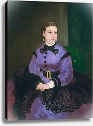 Постер Ренуар Пьер (Pierre-Auguste Renoir) Portrait of Mademoiselle Sicot, 1865