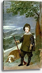 Постер Веласкес Диего (DiegoVelazquez) Prince Balthasar Carlos Dressed as a Hunter, 1635-36