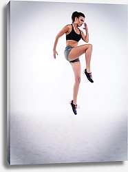 Постер Спортсменка в прыжке