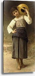 Постер Бугеро Вильям (Adolphe-William Bouguereau) Девочка, идущая к фонтану