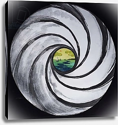 Постер Хаббард-Форд Кэролин Lense Swirl with Sea and Clouds, 2005