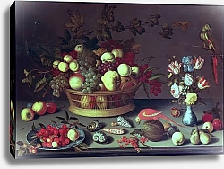Постер Аст Балтазар A Basket of Grapes and other Fruit