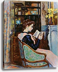 Постер Гуилаумин Арманд Mlle. Guillaumin reading, 1907