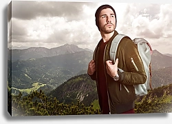 Постер Турист в горах