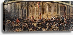 Постер Филипотекс Анри Alphonse de Lamartine Rejecting the Red Flag at the Hotel-de-Ville, Paris, 25th February 1848