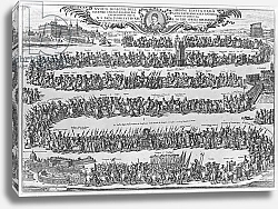 Постер Школа: Итальянская 17в. The Procession of Pope Innocent XII from the Vatican, 1692