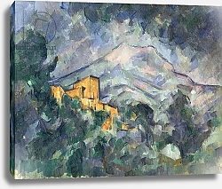 Постер Сезанн Поль (Paul Cezanne) Montagne Sainte-Victoire and the Black Chateau, 1904-06