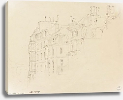 Постер Уброн Фредерик Façades d'immeubles parisiens du XVIIème siècle