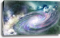Постер Спиральная галактика