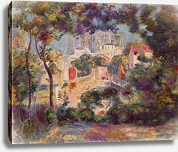 Постер Ренуар Пьер (Pierre-Auguste Renoir) Пейзаж с видом на Сакре-Кёр