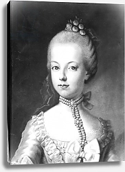 Постер Школа: Австрийская 18в. Portrait of Marie-Antoinette of Habsbourg-Lorraine, c.1771