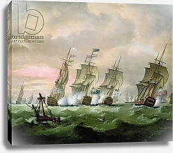 Постер Луни Томас Admiral Sir Edward Hawke defeating Admiral M. de Conflans in the Bay of Biscay