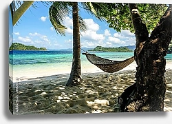 Постер Гамак на тропическом пляже
