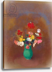 Постер Редон Одилон Poppies in Green Vase; Coquelicots dans un vase vert, c.1910