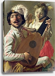 Постер Брюген Хендрик The Duet, 1628