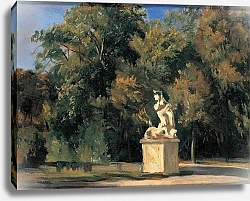 Постер Гиль Кристиан Мраморная скульптура в парке, Дрезден