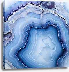 Постер Geode of blue agate stone 8