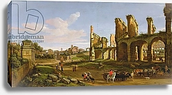 Постер Виттель Гаспар The Colosseum and the Roman Forum, 1711