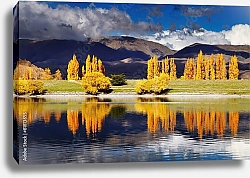 Постер  Озеро Бенмор, Новая Зеландия