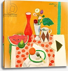 Постер Морокко Альберто (совр) Watermelon, Fig and Tunisian Tile, 1989