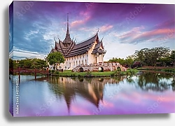 Постер Таиланд, Бангкок. Дворец Санпхет Прасат, древний город