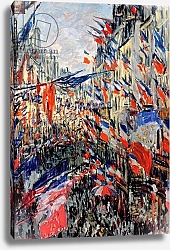 Постер Моне Клод (Claude Monet) The Rue Saint-Denis, Celebration of June 30, 1878