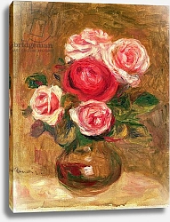 Постер Ренуар Пьер (Pierre-Auguste Renoir) Roses in a pot