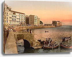 Постер Италия. Неаполь, набережная