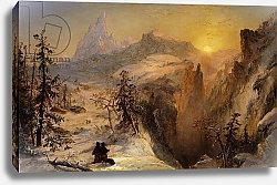 Постер Кропси Джаспер Winter in Switzerland, 1860